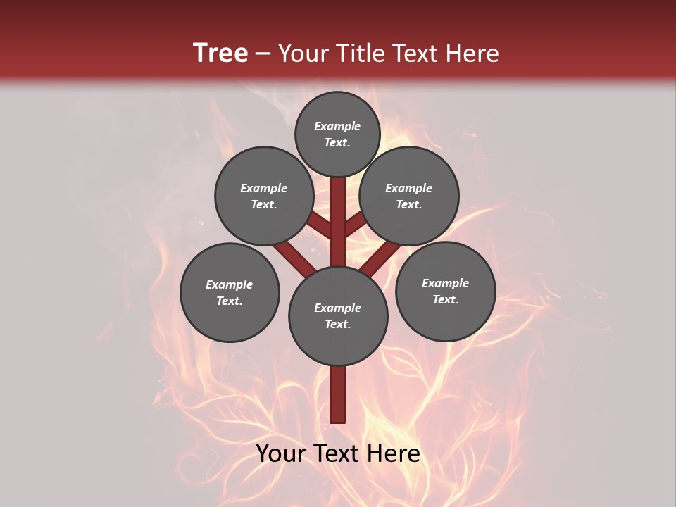 Fire Rose PowerPoint Template