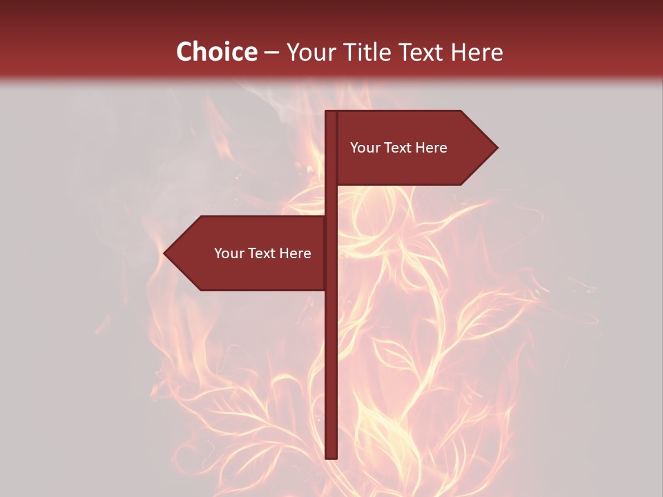 Fire Rose PowerPoint Template