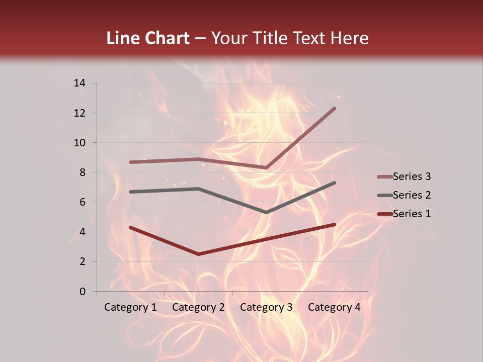 Fire Rose PowerPoint Template