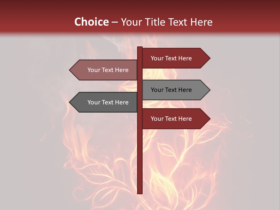 Fire Rose PowerPoint Template