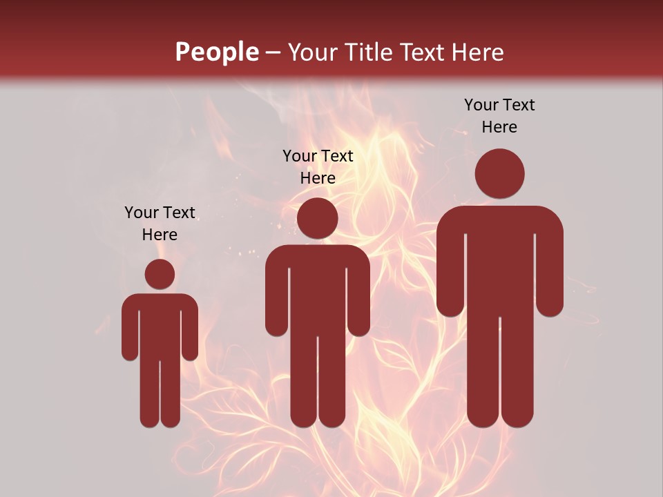 Fire Rose PowerPoint Template