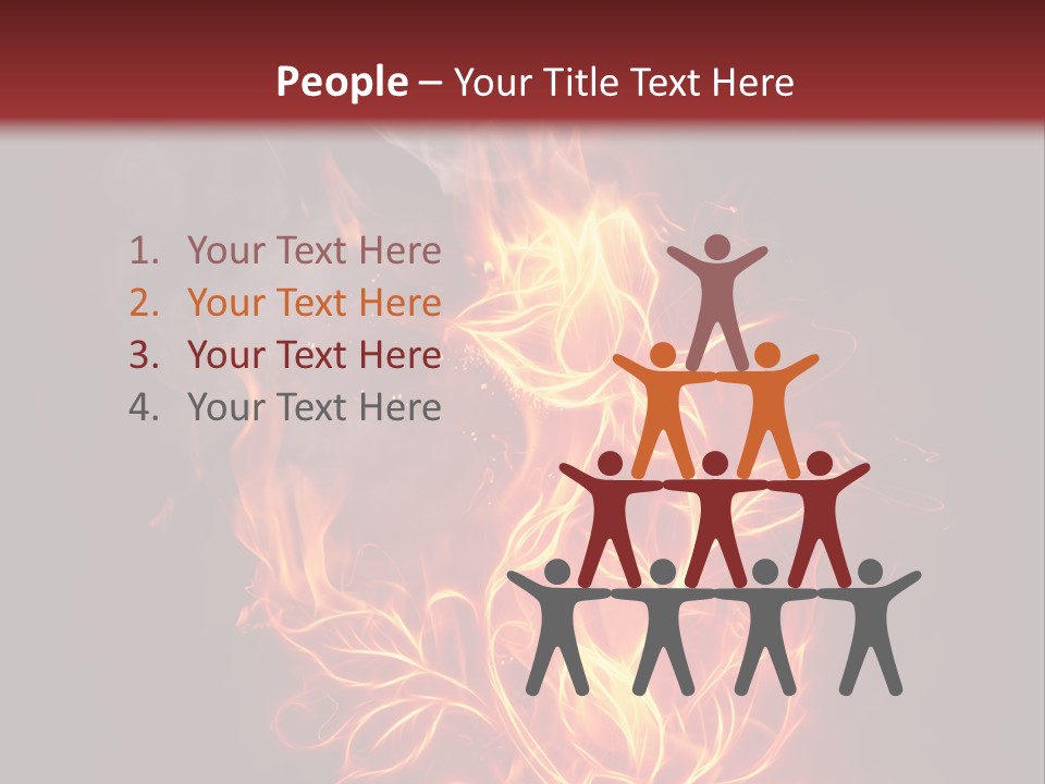 Fire Rose PowerPoint Template
