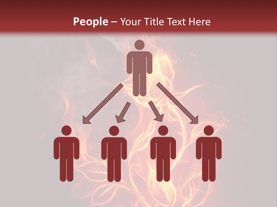 Fire Rose PowerPoint Template