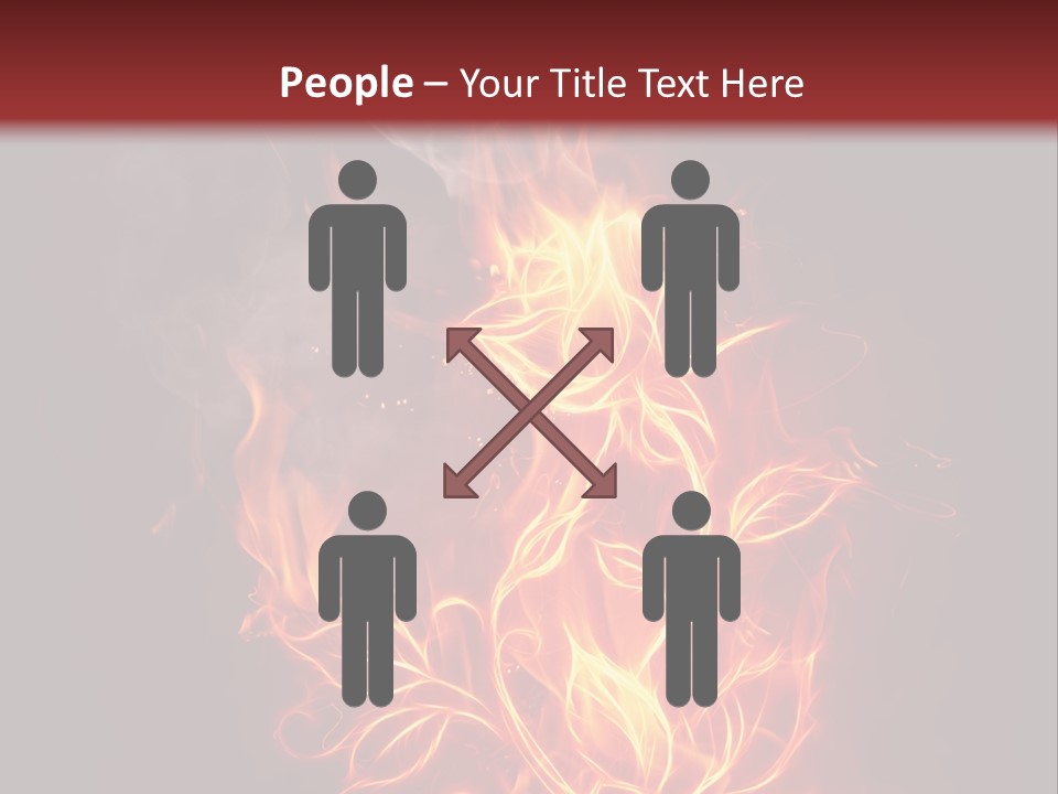 Fire Rose PowerPoint Template