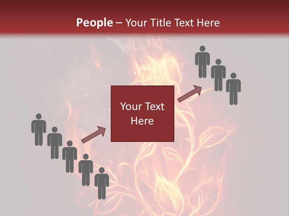 Fire Rose PowerPoint Template