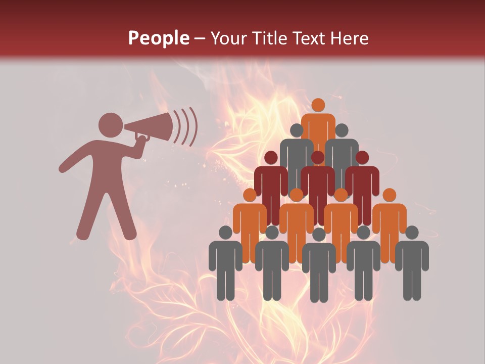 Fire Rose PowerPoint Template