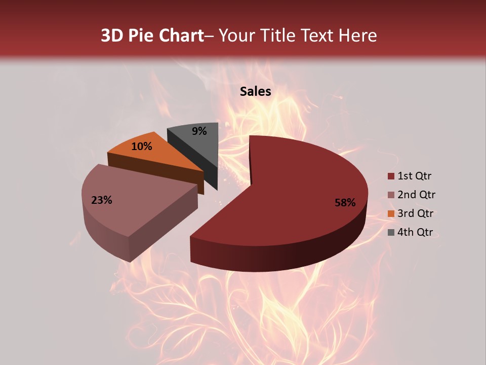 Fire Rose PowerPoint Template