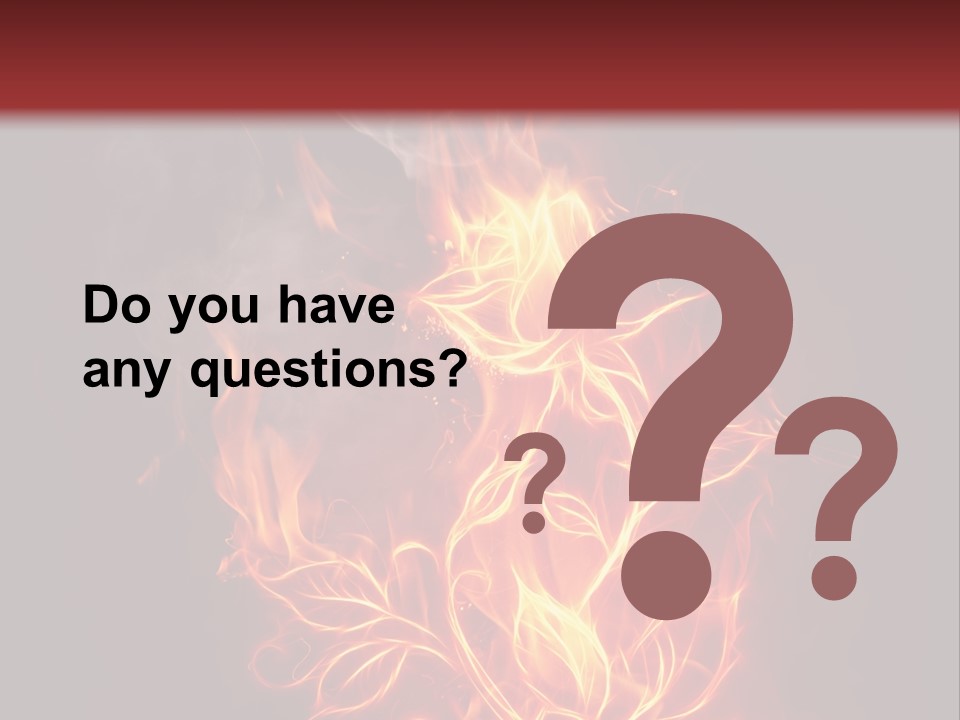 Fire Rose PowerPoint Template