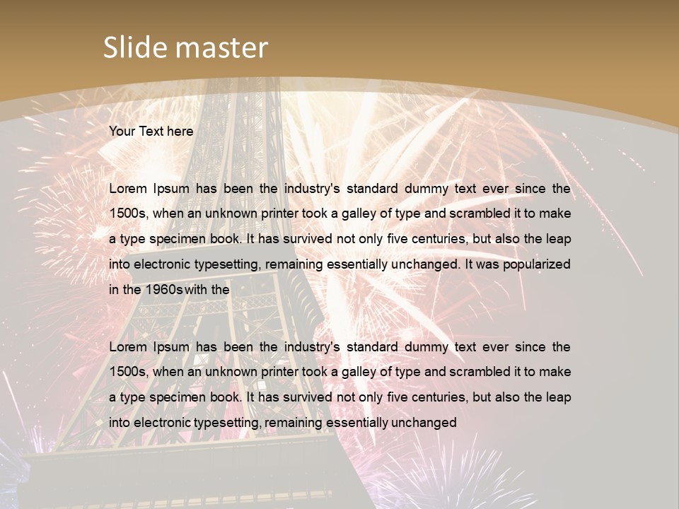 Lights Decorative Ancient PowerPoint Template