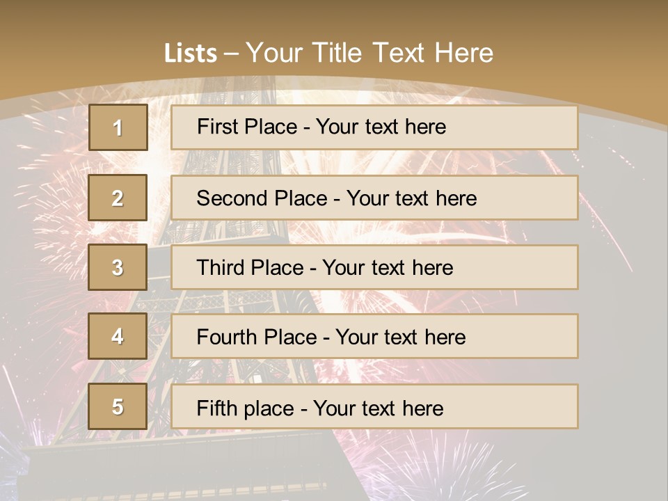 Lights Decorative Ancient PowerPoint Template