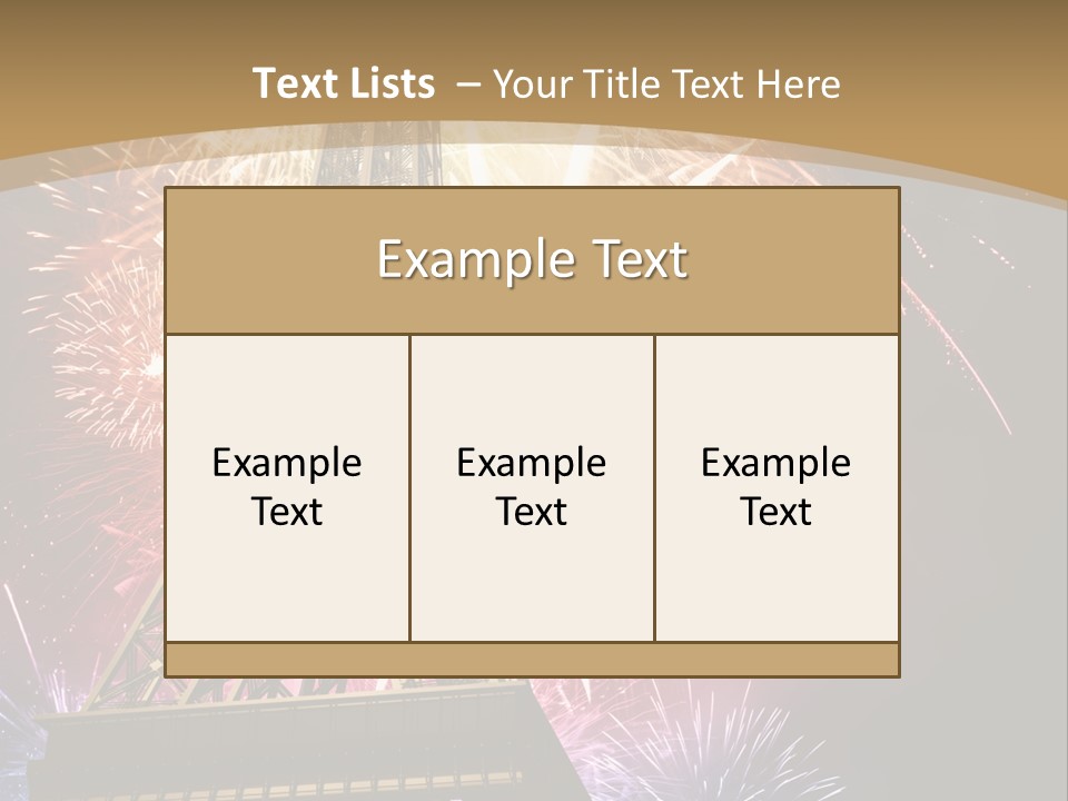 Lights Decorative Ancient PowerPoint Template