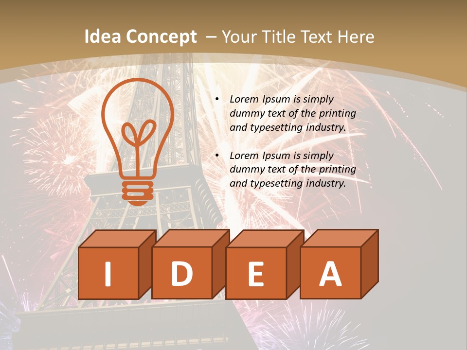 Lights Decorative Ancient PowerPoint Template