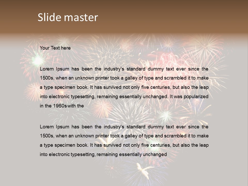 Effekte Feier Licht PowerPoint Template