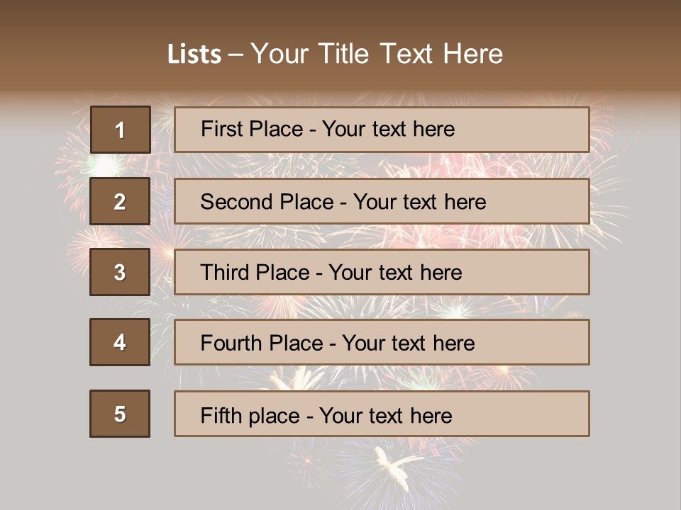 Effekte Feier Licht PowerPoint Template