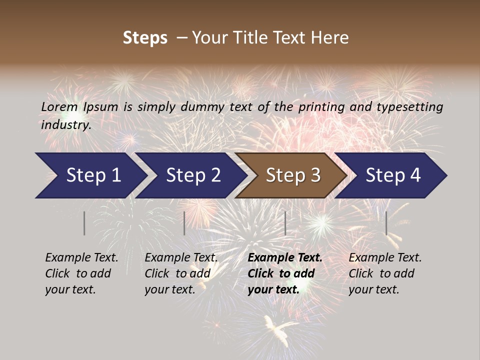 Effekte Feier Licht PowerPoint Template