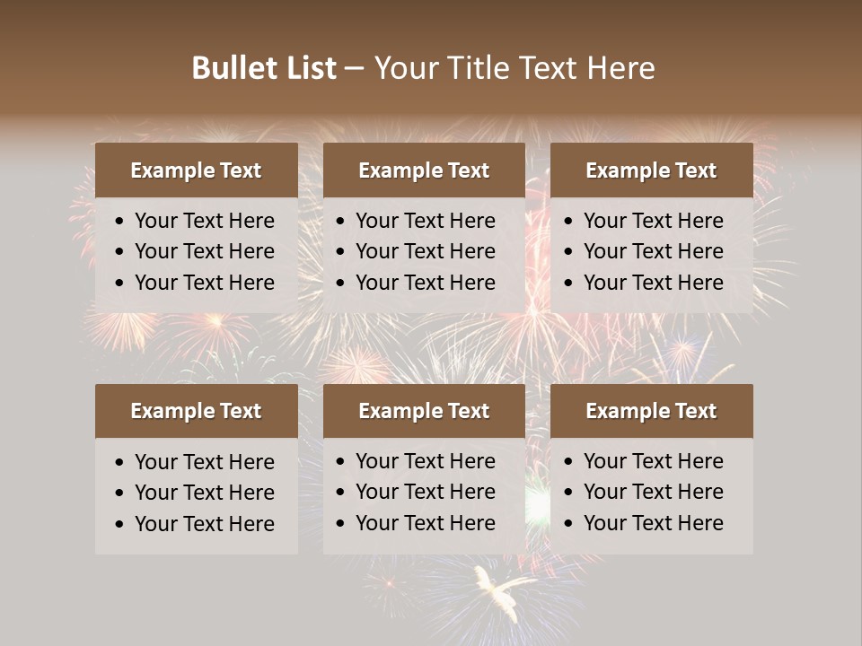 Effekte Feier Licht PowerPoint Template