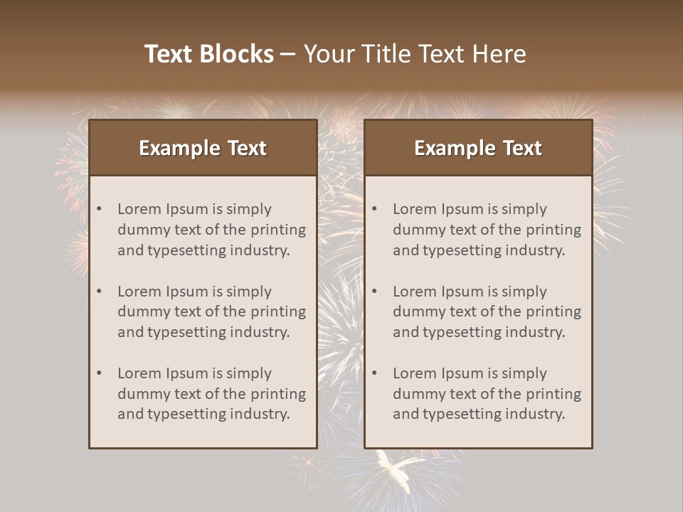 Effekte Feier Licht PowerPoint Template