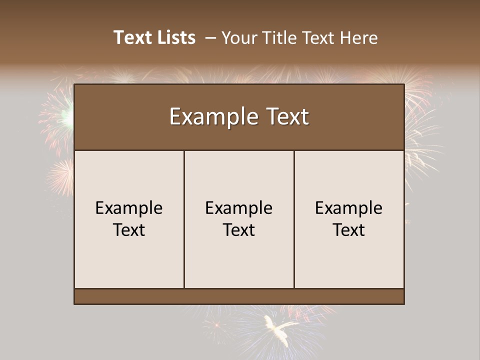 Effekte Feier Licht PowerPoint Template