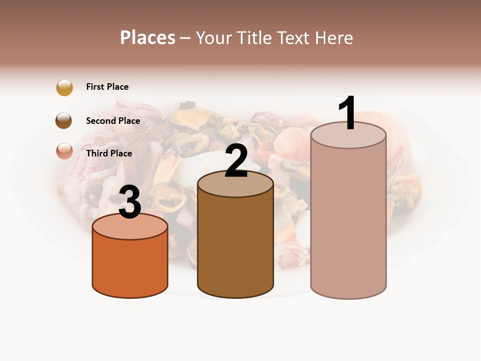 Vegetables Shrimp Cooked PowerPoint Template