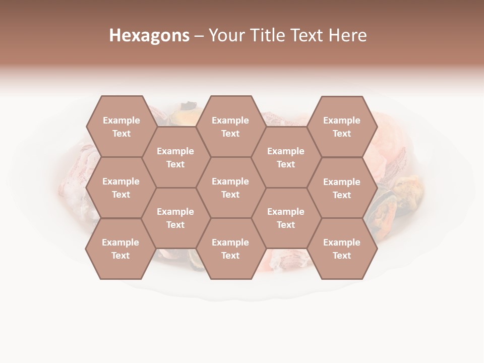 Vegetables Shrimp Cooked PowerPoint Template