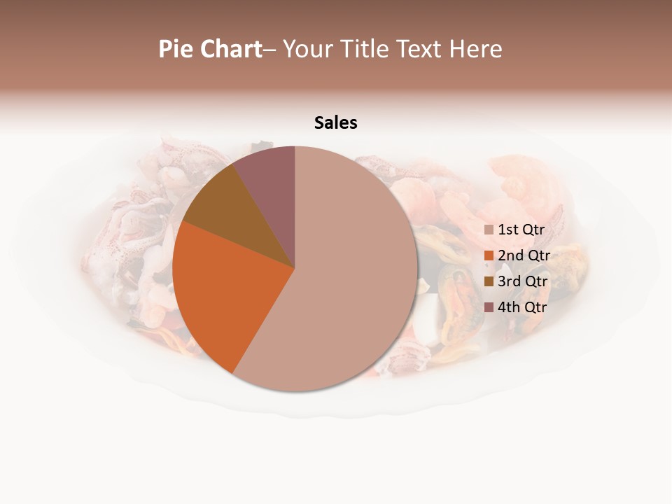Vegetables Shrimp Cooked PowerPoint Template