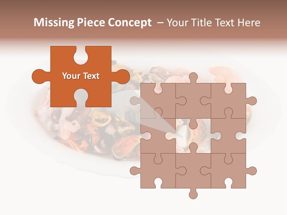 Vegetables Shrimp Cooked PowerPoint Template