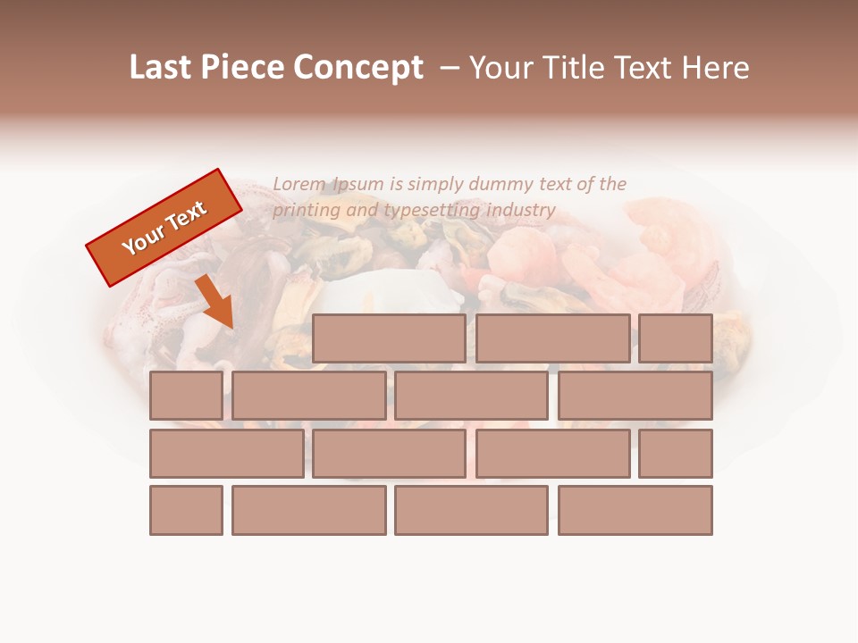 Vegetables Shrimp Cooked PowerPoint Template