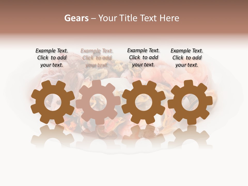 Vegetables Shrimp Cooked PowerPoint Template