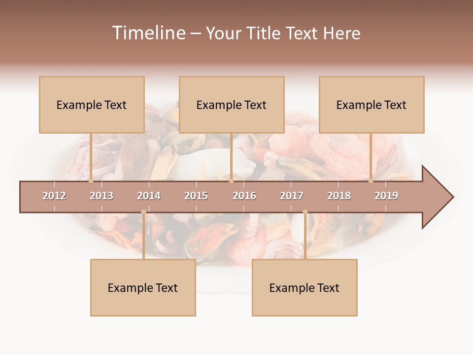Vegetables Shrimp Cooked PowerPoint Template