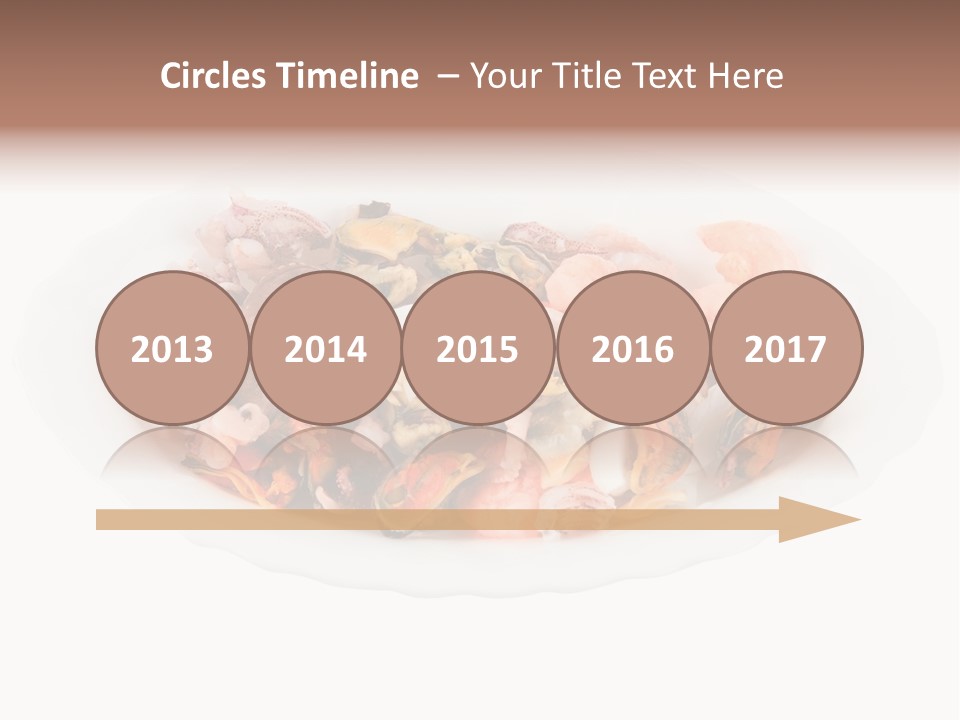 Vegetables Shrimp Cooked PowerPoint Template