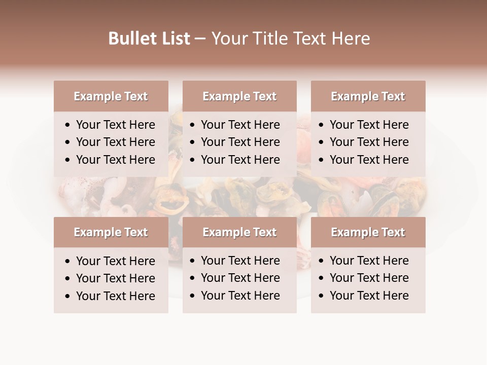 Vegetables Shrimp Cooked PowerPoint Template