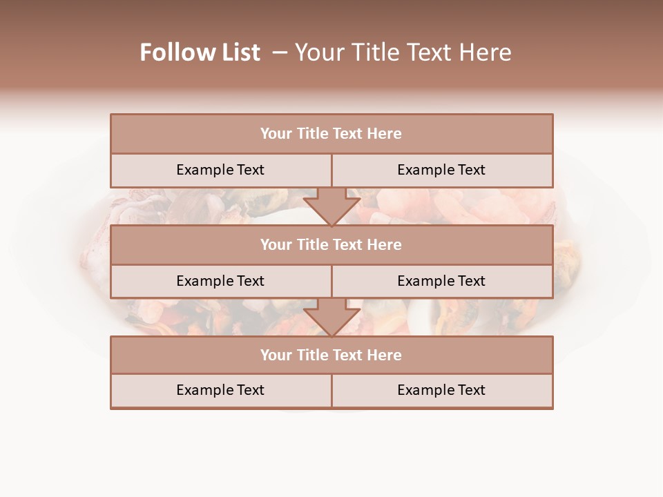 Vegetables Shrimp Cooked PowerPoint Template