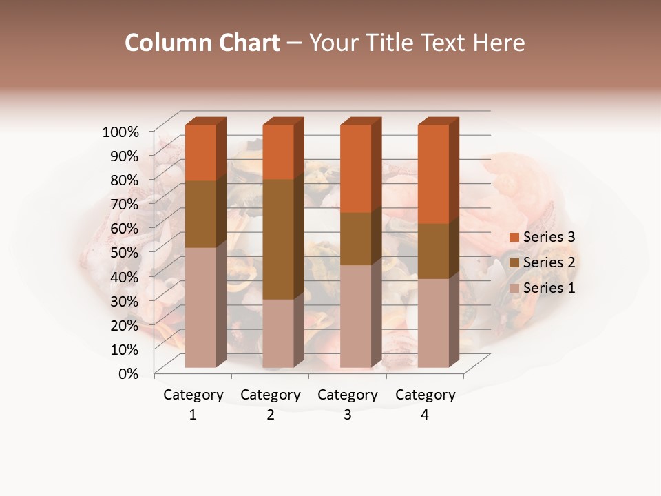 Vegetables Shrimp Cooked PowerPoint Template