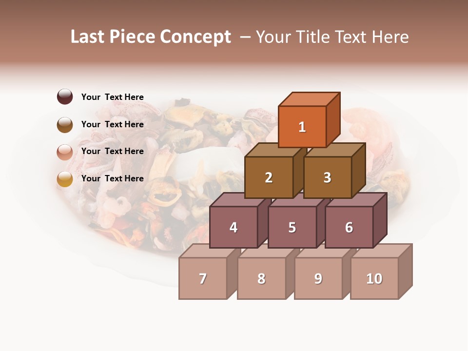 Vegetables Shrimp Cooked PowerPoint Template