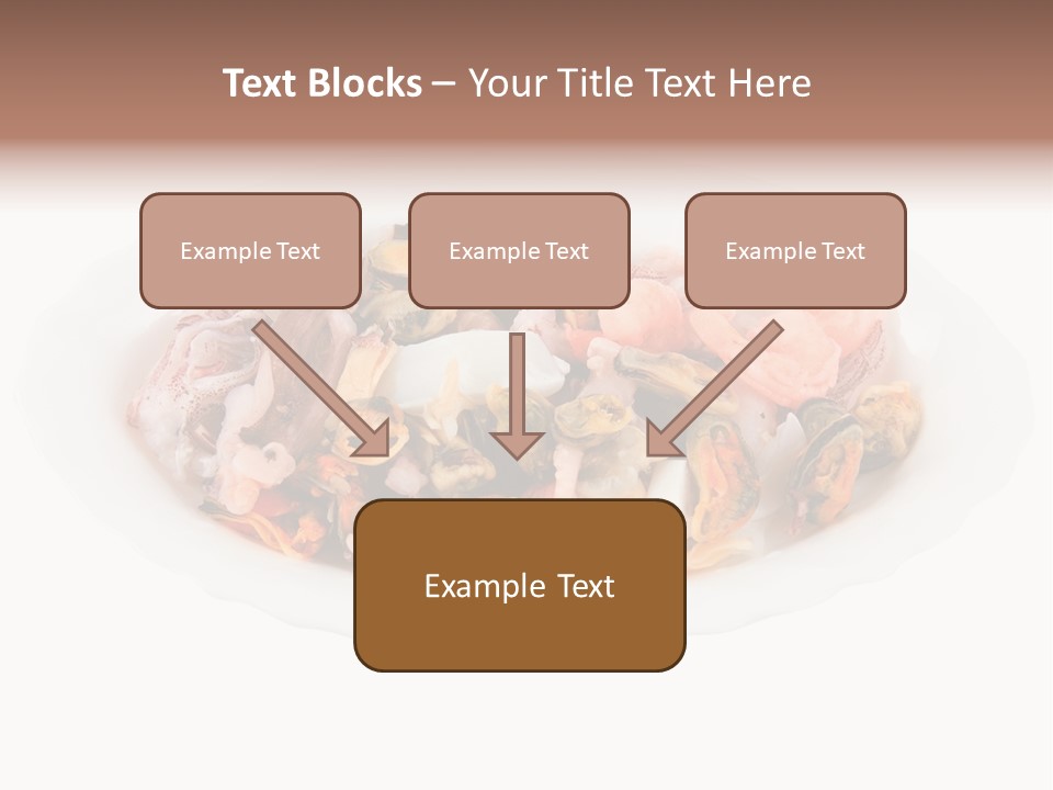 Vegetables Shrimp Cooked PowerPoint Template