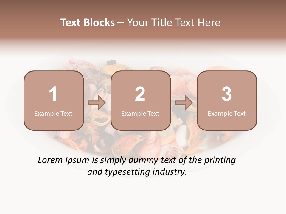 Vegetables Shrimp Cooked PowerPoint Template
