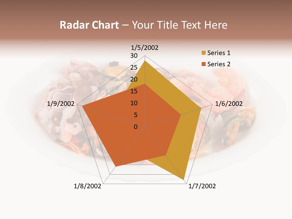 Vegetables Shrimp Cooked PowerPoint Template