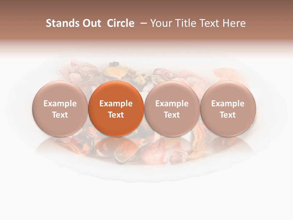 Vegetables Shrimp Cooked PowerPoint Template