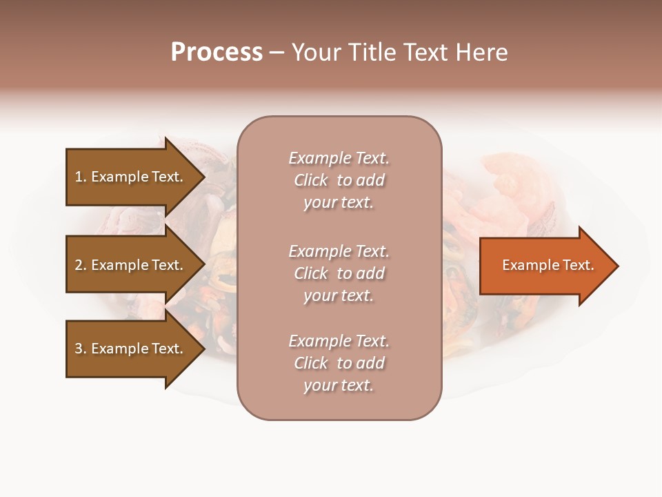 Vegetables Shrimp Cooked PowerPoint Template