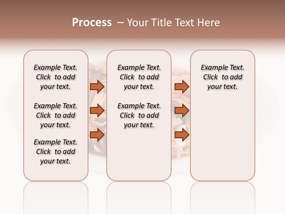 Vegetables Shrimp Cooked PowerPoint Template