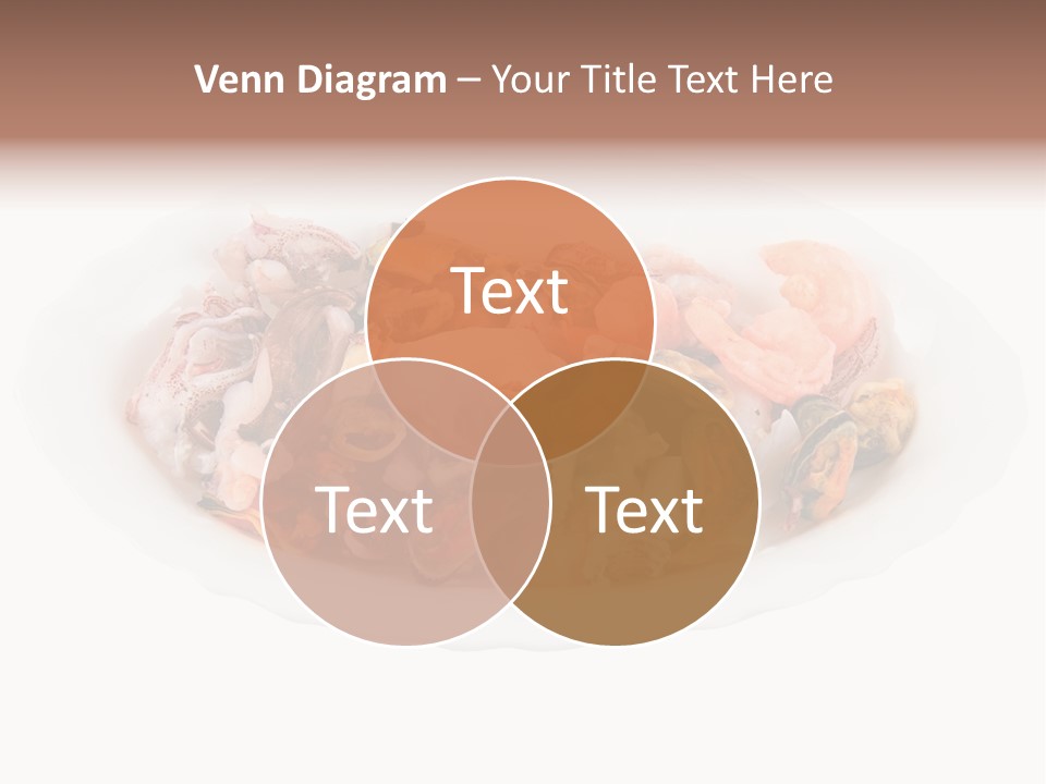 Vegetables Shrimp Cooked PowerPoint Template