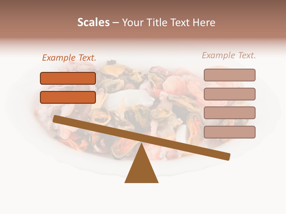 Vegetables Shrimp Cooked PowerPoint Template