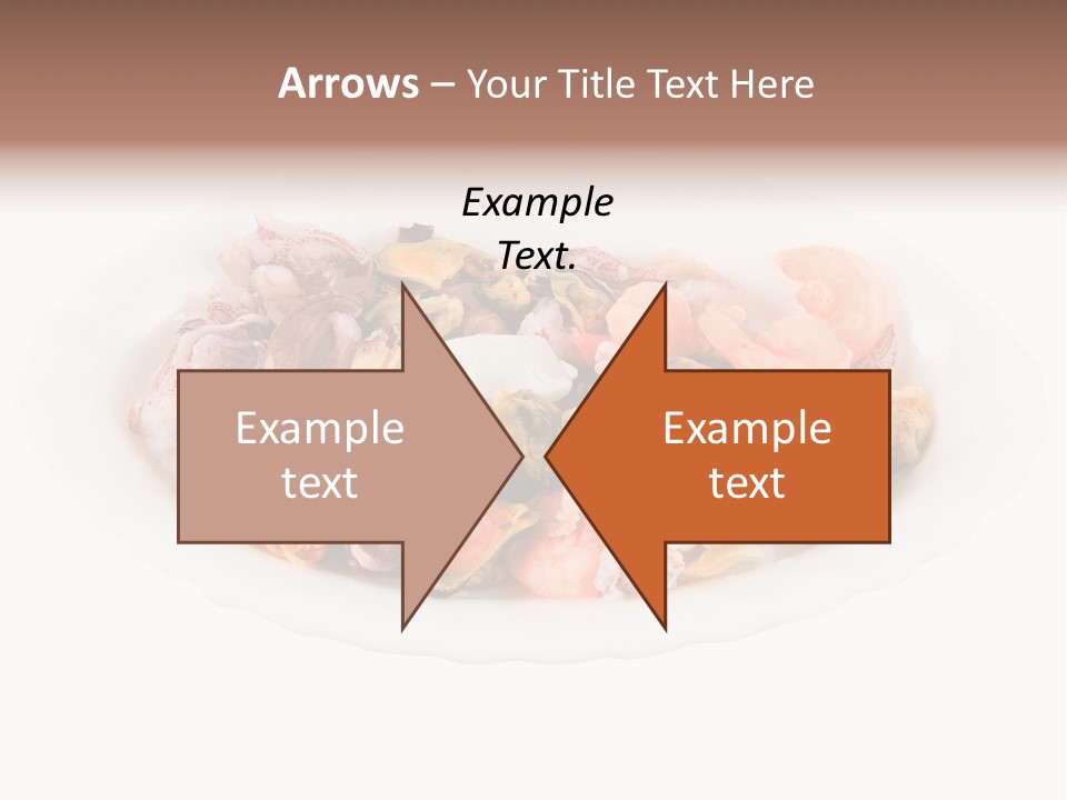 Vegetables Shrimp Cooked PowerPoint Template