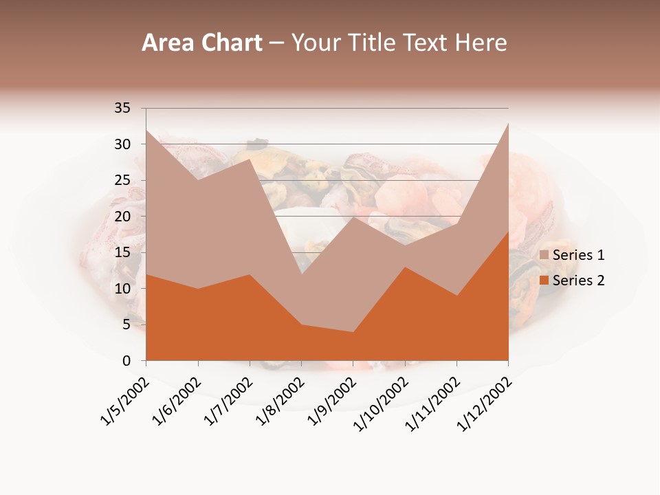 Vegetables Shrimp Cooked PowerPoint Template