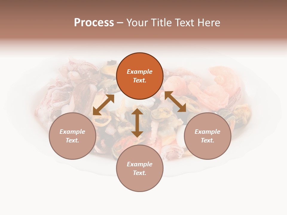 Vegetables Shrimp Cooked PowerPoint Template