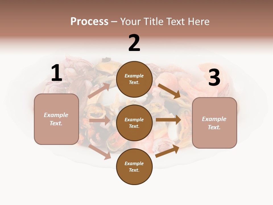 Vegetables Shrimp Cooked PowerPoint Template