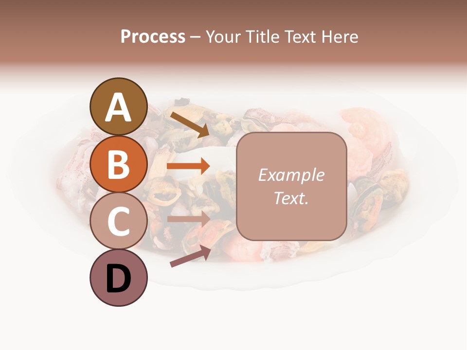 Vegetables Shrimp Cooked PowerPoint Template