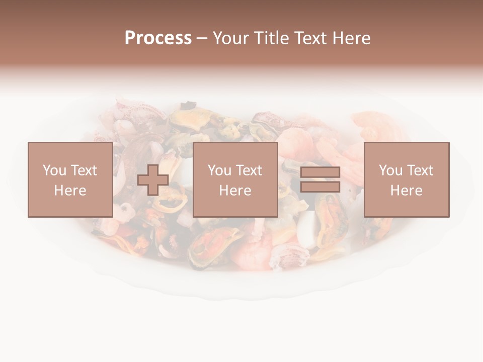 Vegetables Shrimp Cooked PowerPoint Template
