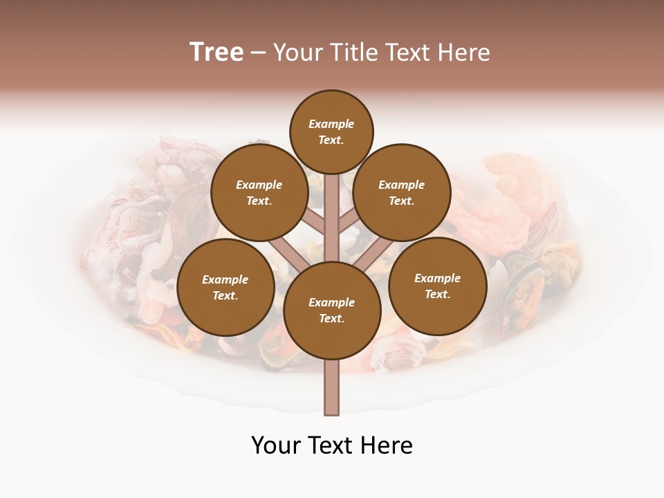 Vegetables Shrimp Cooked PowerPoint Template