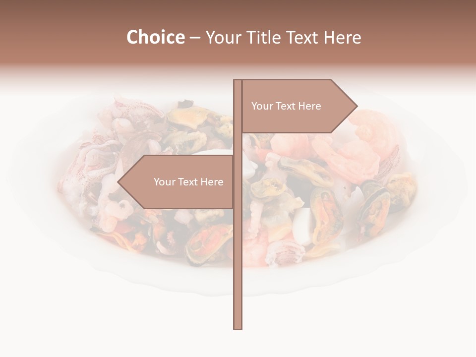 Vegetables Shrimp Cooked PowerPoint Template